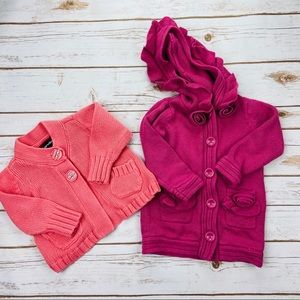 Sprockets Skyr Pink Peach Button Cardigan Sweater